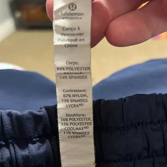 Lululemon Tracker  Short Four Way Stretch Navy - Picture 6 of 14